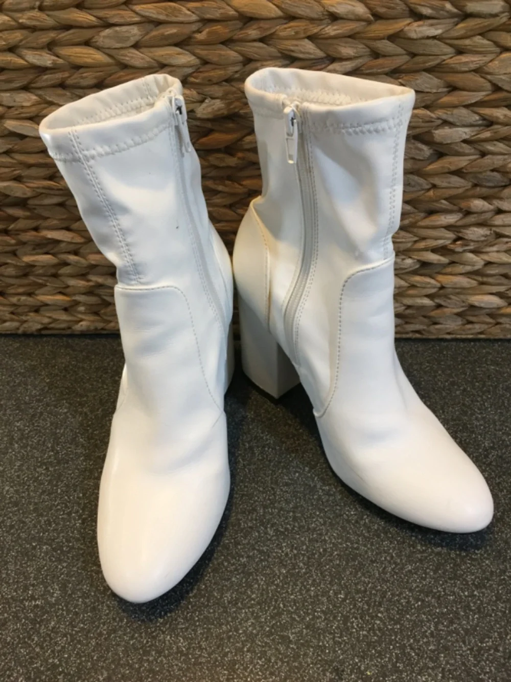 Madden Girl White Ankle Ranger Booties